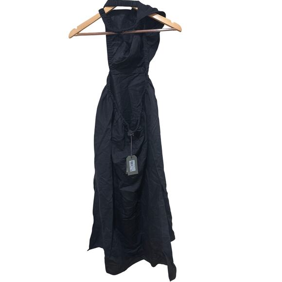 Allsaints Ludo Linen & Cotton Halter Dress Size 8 - Picture 8 of 9